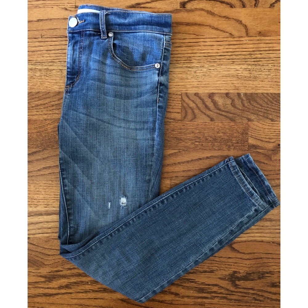 Loft modern skinny ankle jeans w/ stretch